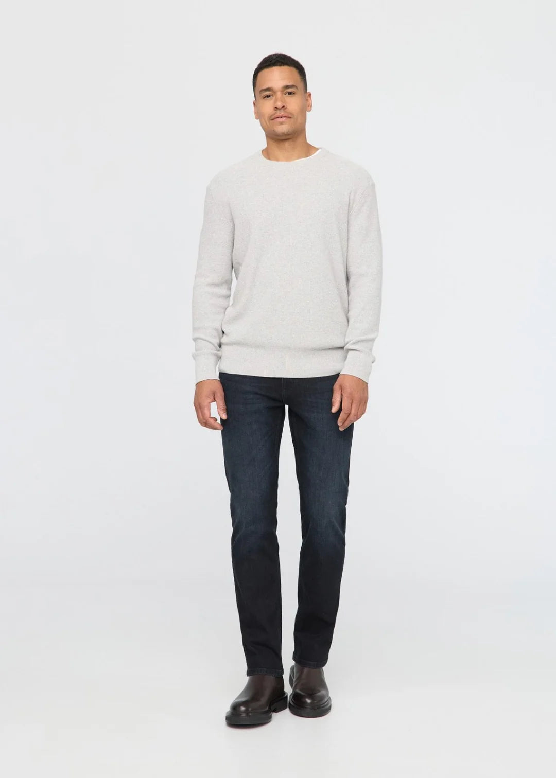 Perf. Denim Straight Carbon