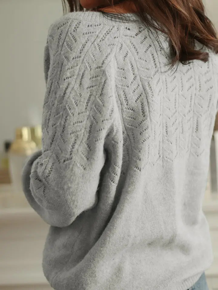 Hollow Knit Cardigan