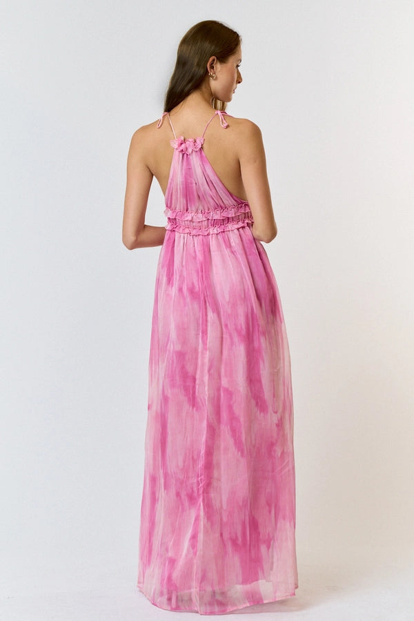 TieDye Halter Maxi