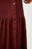 Pleated Button Skirt