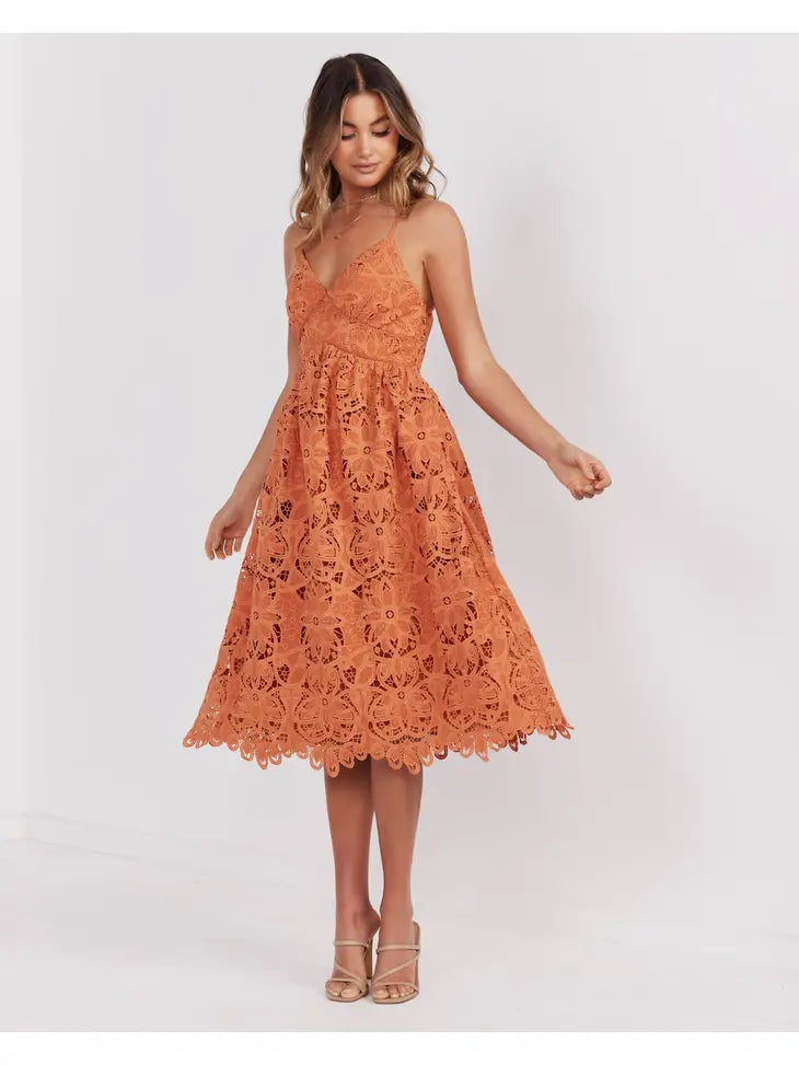 Norah Midi Lace Dress