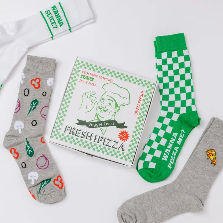 Veggie Pizza Socks Set