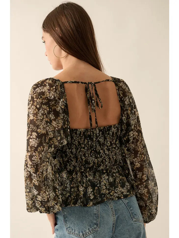 Sweetheart Floral Blouse
