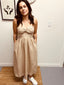 Knotted Front Halter Neck Dress