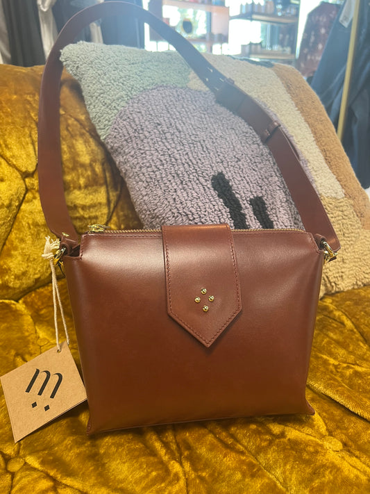 Molly M Recycled Cognac Bag